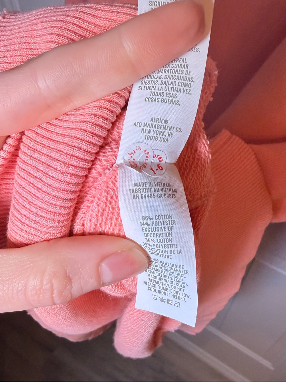 aerie Pink Oversized Crewneck Sweatshirt - Picture 8 of 8